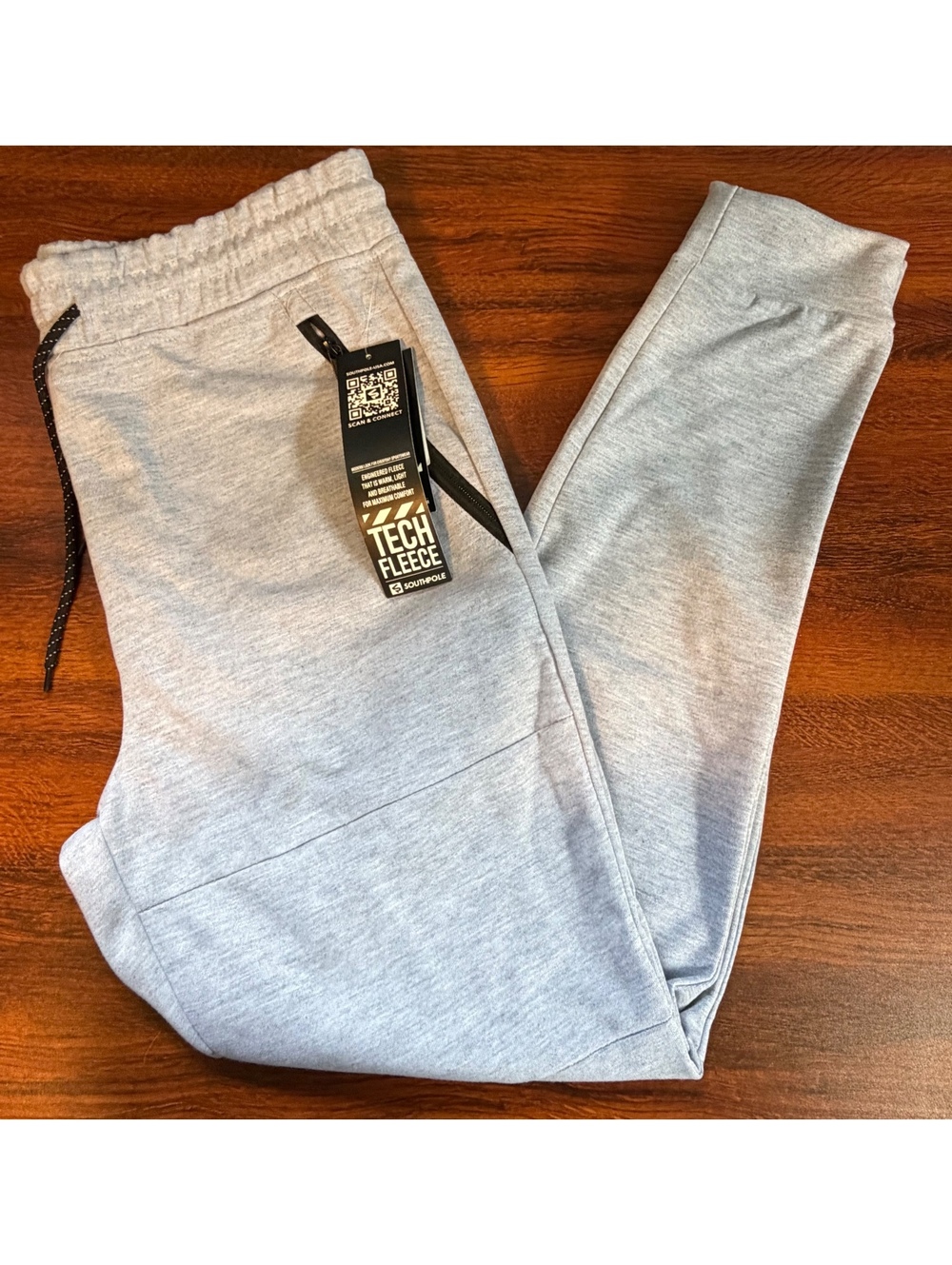 Southpole Heather Gray slim fit tech fleece jogger sweatpants XL